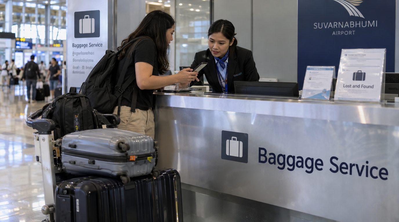 В аэропорту Суварнабхуми к разбору багажа Thai Airways подключили военных и офисных клерков