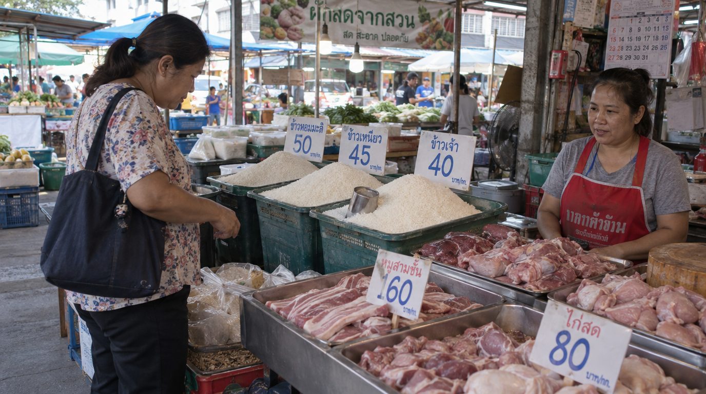 Рис и мясо в зоне затопления: жители Таиланда переплатили за еду 13 млрд батов