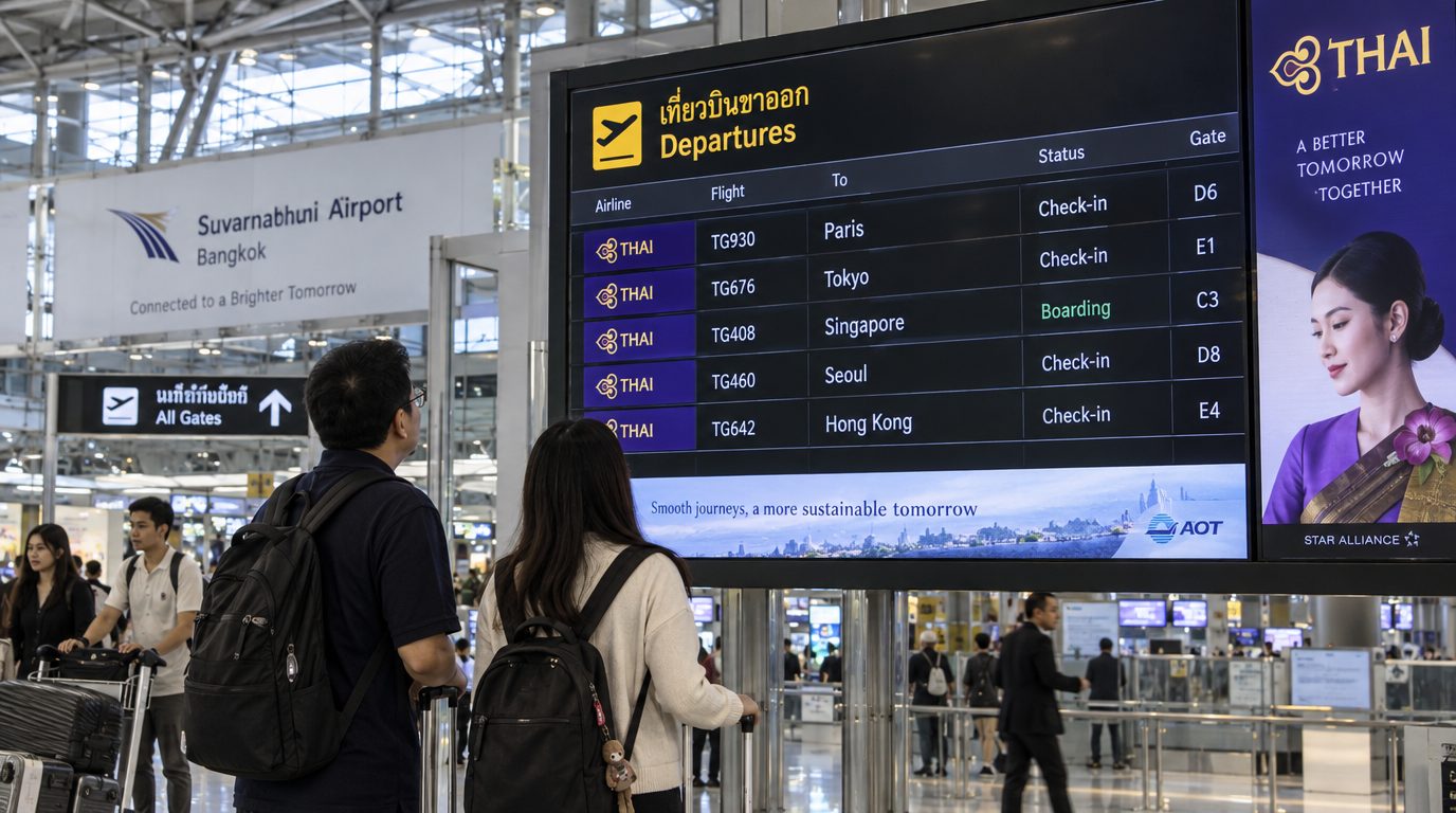 Больше рейсов из Европы: Thai Airways запускает два ежедневных перелёта из Парижа в Бангкок