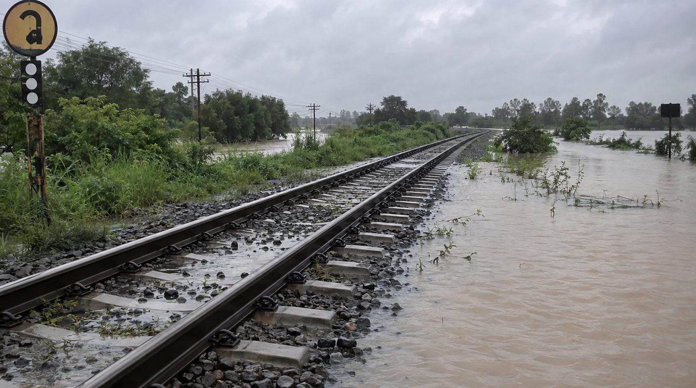 Вода добралась до рельсов: в Таиланде встала Red Line и отменили поезда на востоке