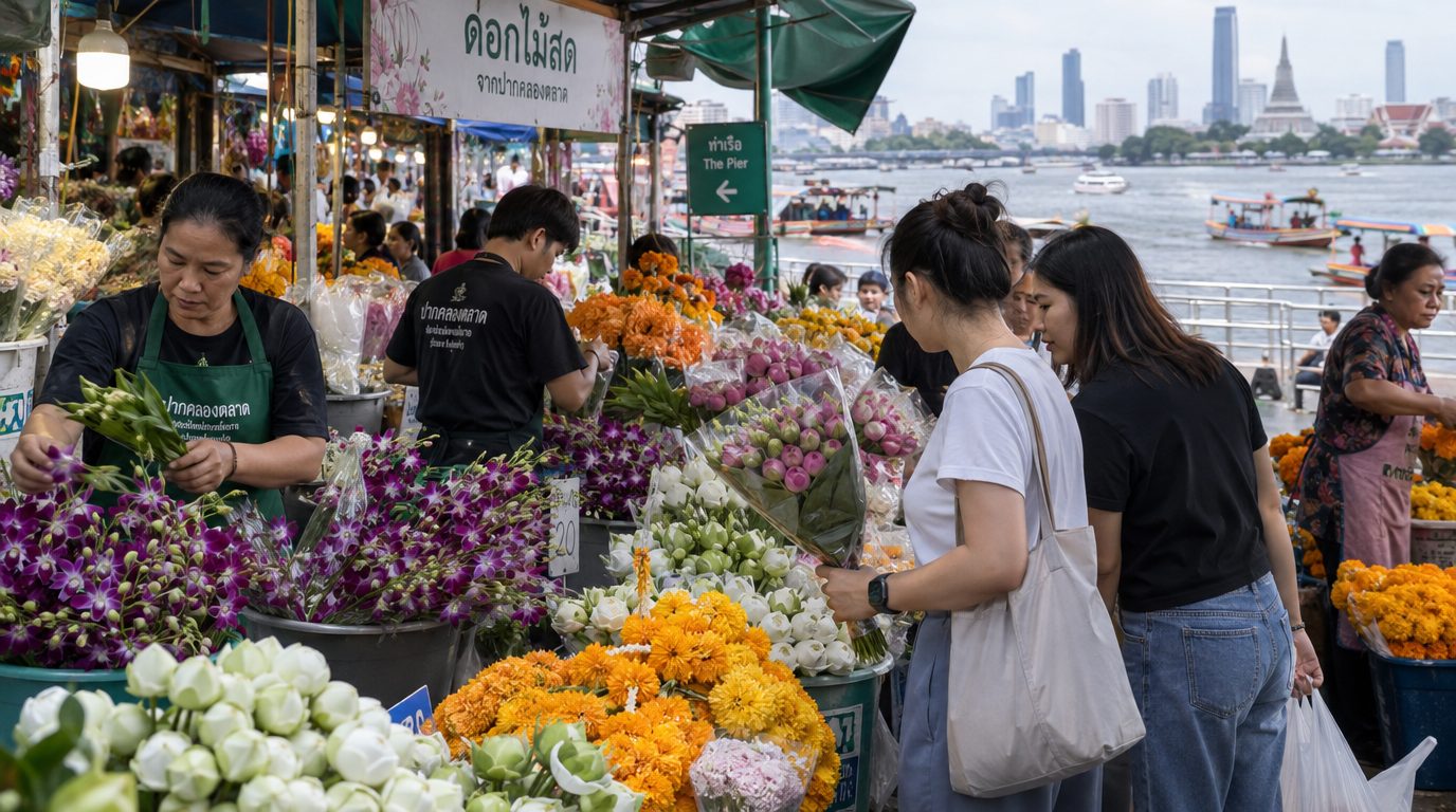 Собрать букет и выпить цветочного чая: в Бангкоке начался первый Bangkok Flower Festival
