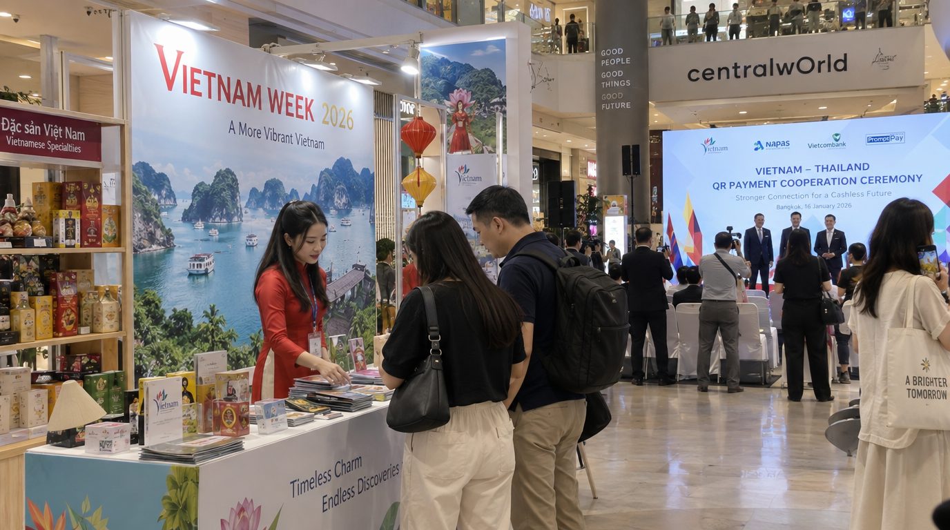 Вьетнамский VietQR заработает в тайских магазинах Central, Tops и Robinson