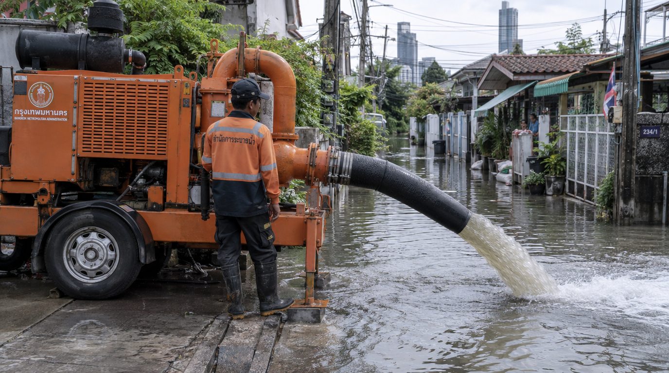 Вода уходит: 90% главных дорог Бангкока планируют открыть в ближайшие два дня