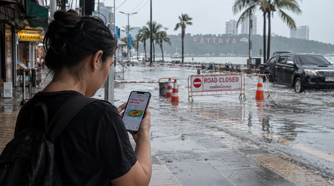 Паттайя снова под водой: ливни затопили город, на очереди Бангкок и еще 70 провинций