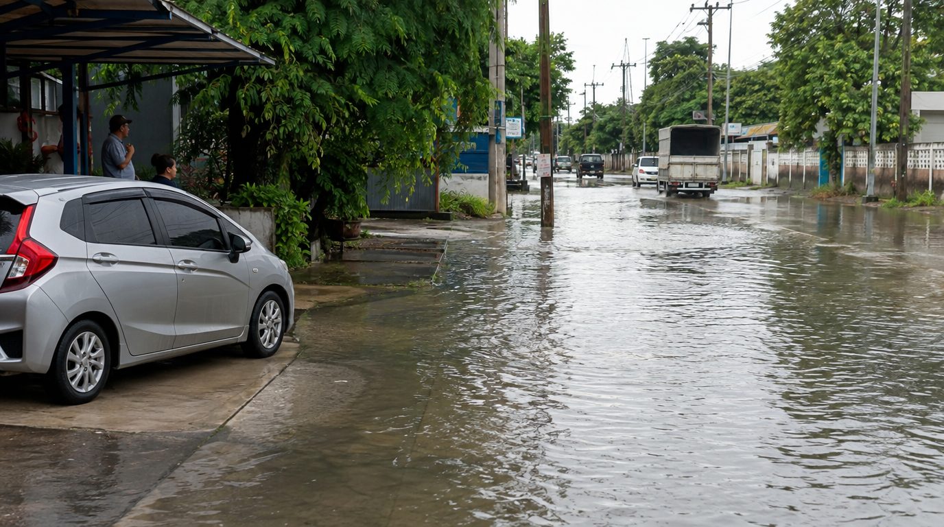В Шрираче вода поднялась до метра: людей эвакуируют в храмы, а паромы на острова отменяют