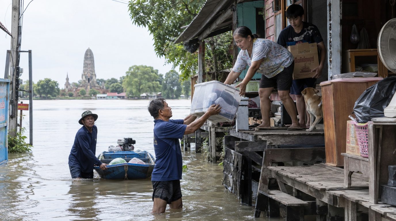 Большая вода на Чао-Прайе: Бангкок и ещё 10 провинций готовятся к подъёму реки