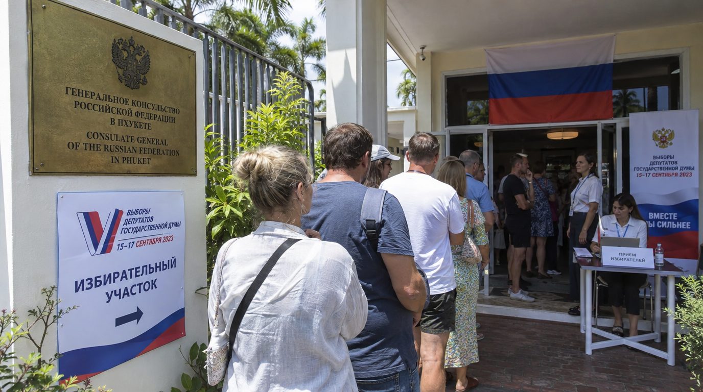Последний избиратель за пять минут до закрытия: как россияне в Таиланде голосовали за новую Госдуму