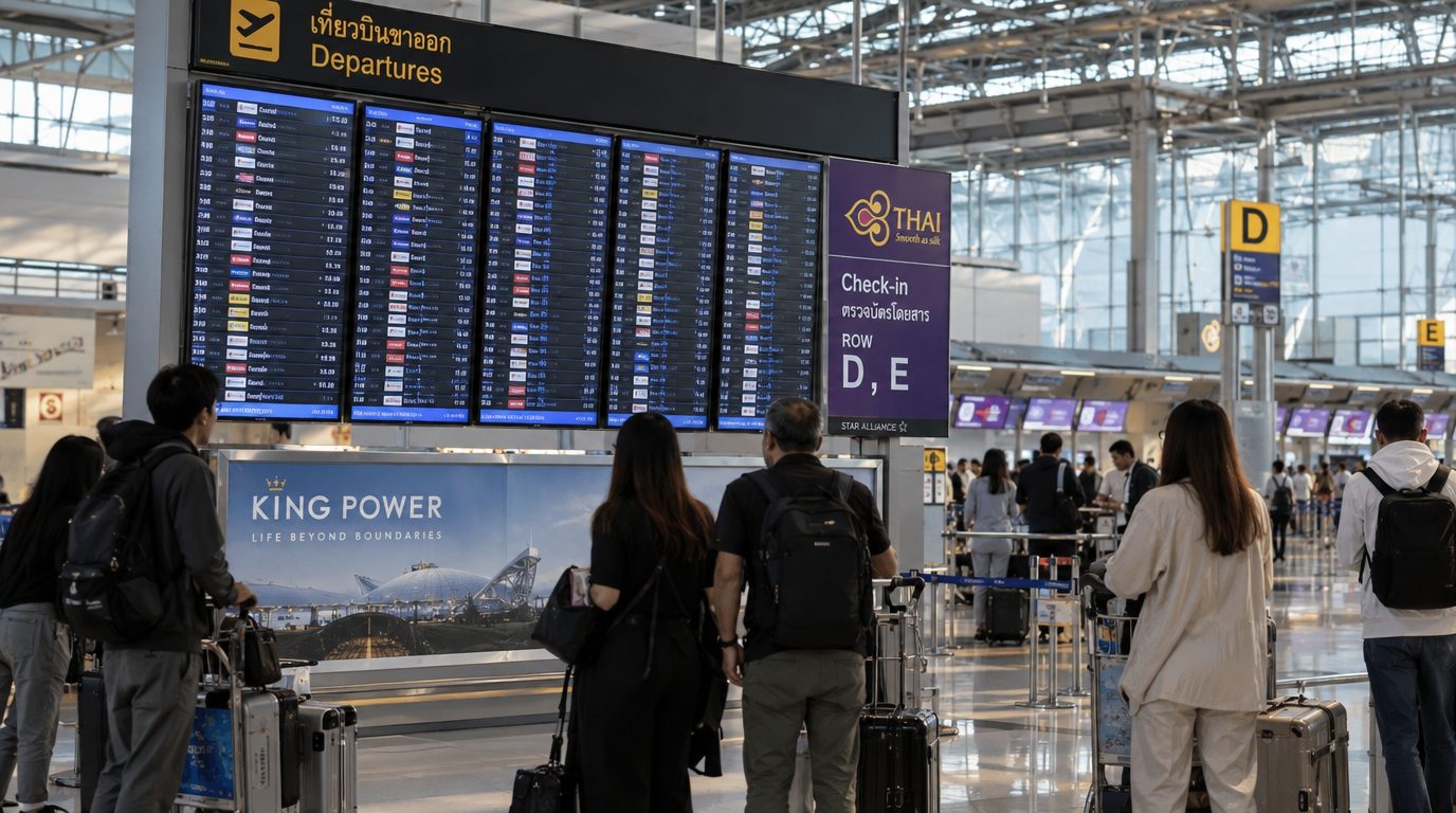 Thai Airways временно сократила вылеты из Бангкока на 30–40% и привлекла военных к разбору багажа