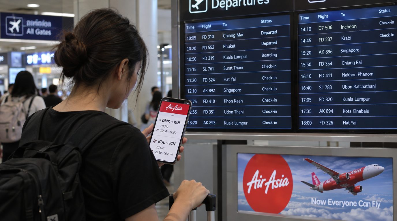 Thai AirAsia навсегда отменяет прямые рейсы из Бангкока в Сеул