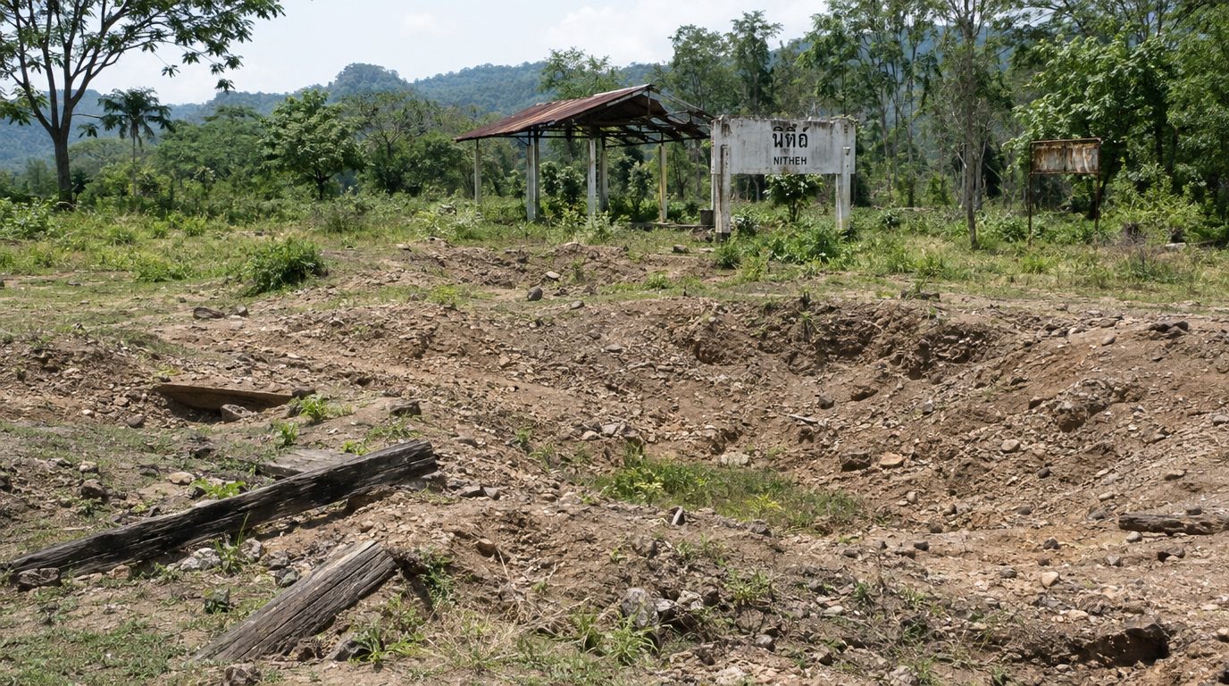 Заезд по истории: в тайском нацпарке туристы проехали по воронкам от бомб на Дороге смерти